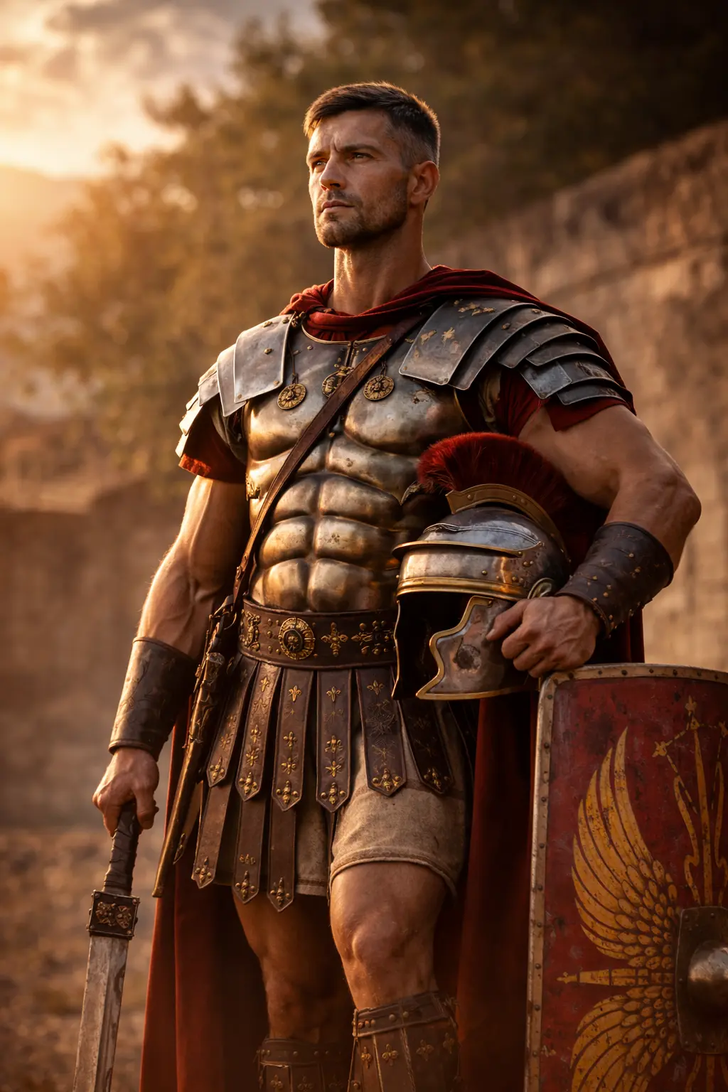 Roman soldier representing ancient vitality